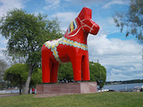 Statue in der mittelschwedischen Gemeinde Mora